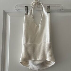 Crop Knit Halter Top